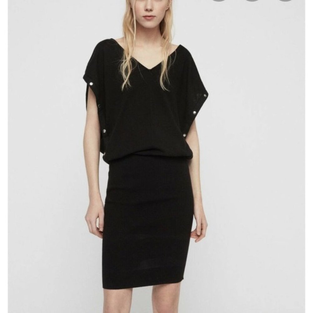 ✨HP✨ All Saints Suri Snap Button Dolman Dress